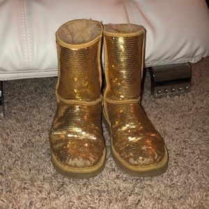 Gold Sparkle Uggs